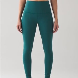 Lululemon Wunder Under Pant (Hi-Rise) Forage Teal